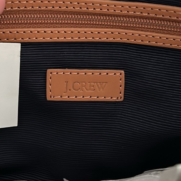 NWT Vintage J. Crew Y2K 2000s Silk Chain Strap Striped Bag Purse in Blue Stripes - Picture 4 of 11